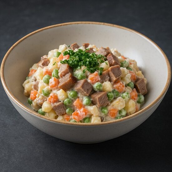  Klasiskie salāti ar cūkgaļas cepeti mājas gaumē kg